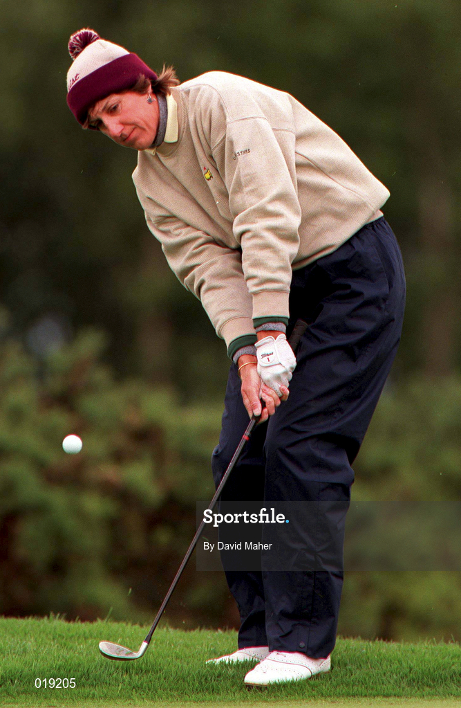 26 June 1997; Maureen Madill of Northern Ireland during the opening round of the Guardian Ladies Irish Open at Luttrellstown Castle Golf Course in Dublin. Photo by David Maher/Sportsfile