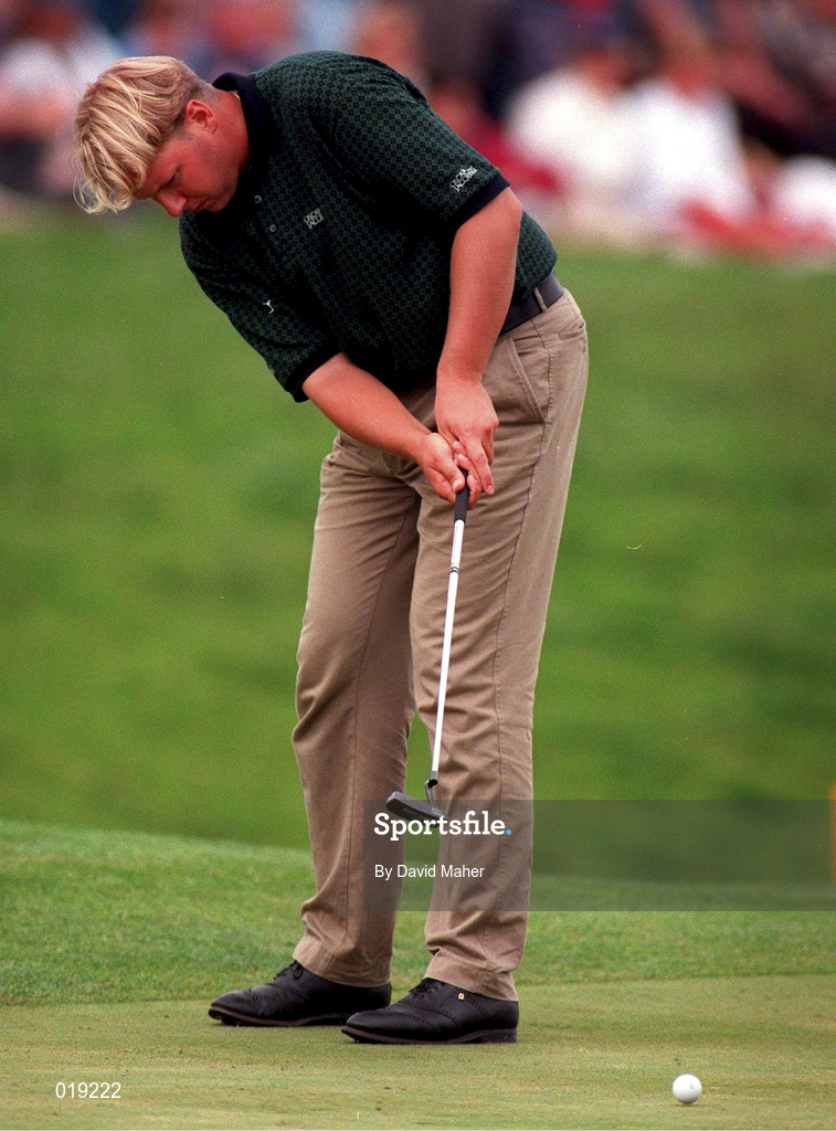 5 July 1997; Michael Jonzon of Sweden during the third round of the Murphy's Irish Open Golf Championship at Druid's Glen Golf Club in Wicklow. Photo by David Maher/Sportsfile