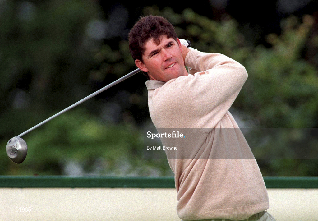 1 July 1998; Padraig Harrington of Ireland tees off on the 10th hole during the Murphy's Irish Open Pro-Am at Druids Glen Golf Course in Wicklow. Photo by Matt Browne/Sportsfile