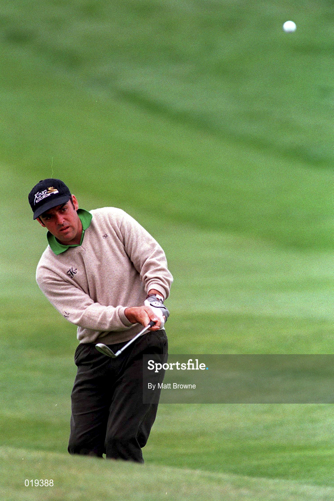 3 July 1998; Paul McGinley of Ireland plays the 4th hole during the second round of the Murphy's Irish Open Golf Championship at Druid's Glen Golf Club in Wicklow. Photo by Matt Browne/Sportsfile