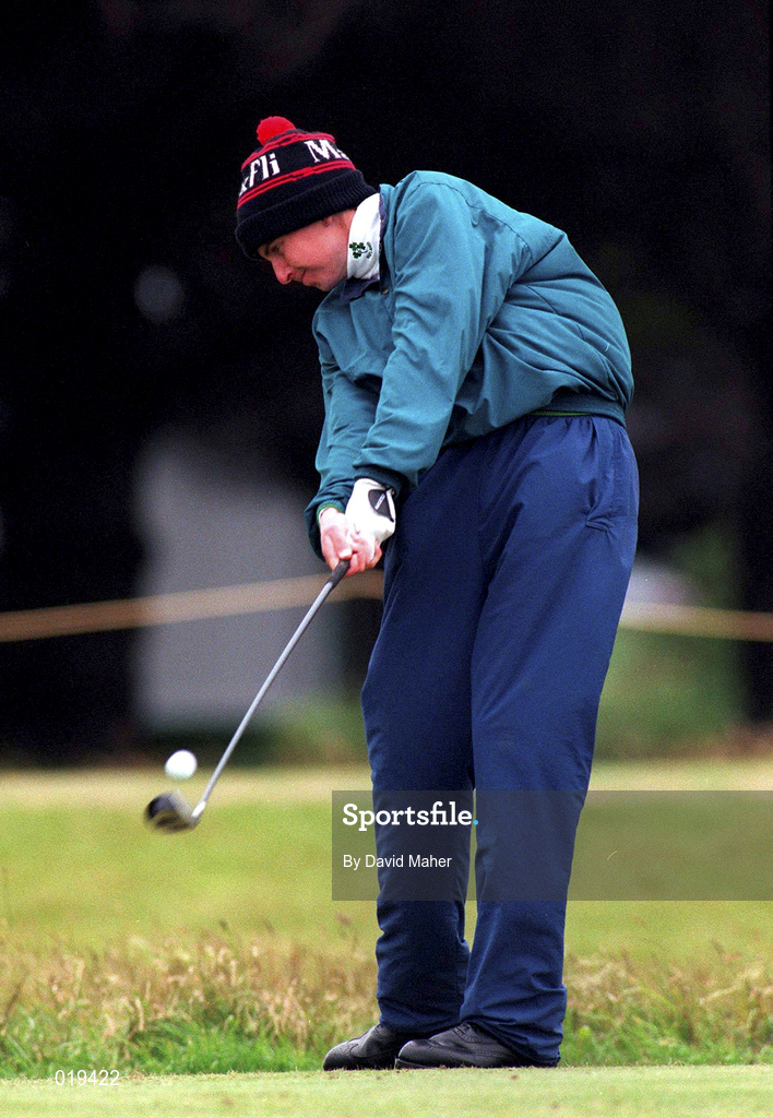 26 June 1997; Peter Lawrie of Ireland during day two of the 20th European Amateur Team Championship at Portmarnock Golf Club in Dublin. Photo by David Maher/Sportsfile