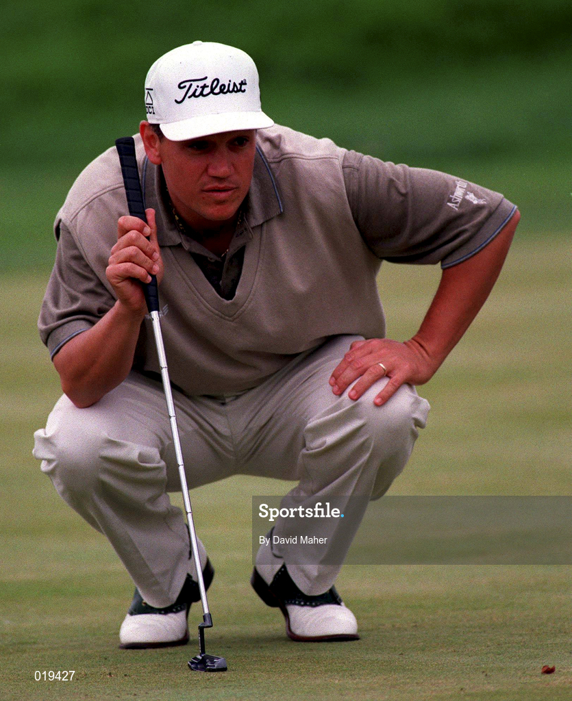 4 July 1997; Peter O'Malley of Australia during the second round of the Murphy's Irish Open Golf Championship at Druid's Glen Golf Club in Wicklow. Photo by David Maher/Sportsfile