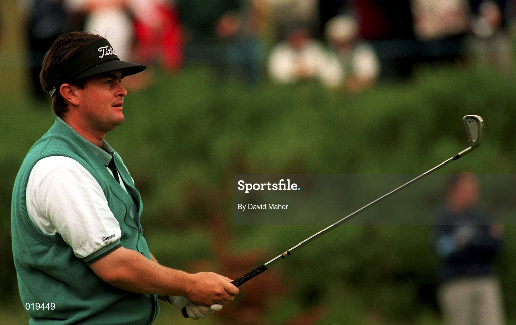 4 July 1997; Raymond Burns of Northern Ireland during the second round of the Murphy's Irish Open Golf Championship at Druid's Glen Golf Club in Wicklow. Photo by David Maher/Sportsfile