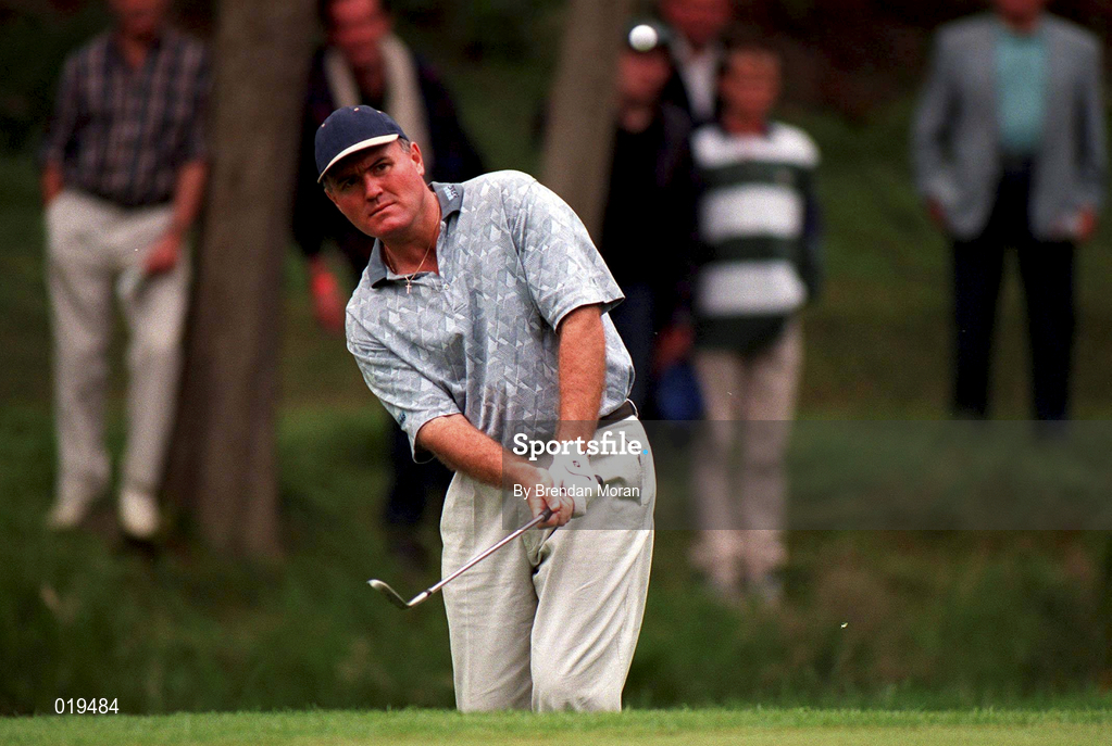 4 July 1997; Ronan Rafferty of Northern ireland chips towards the 8th green during the second round of the Murphy's Irish Open Golf Championship at Druid's Glen Golf Club in Wicklow. Photo by Brendan Moran/Sportsfile