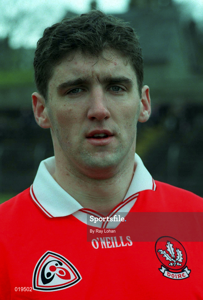 14 February 1999; Ruairi Boylan of Derry during the Church and General National Football League Division 1 match between Derry and Monaghan at Celtic Park in Derry. Photo by Ray Lohan/Sportsfile