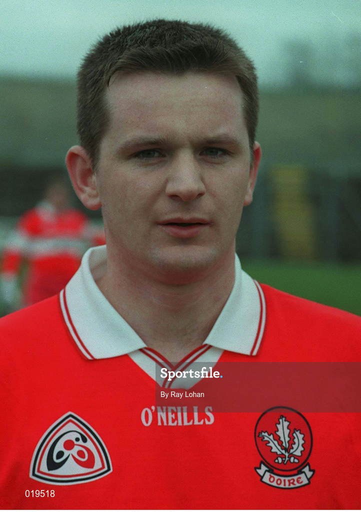 14 February 1999; Sean McGuckin of Derry during the Church and General National Football League Division 1 match between Derry and Monaghan at Celtic Park in Derry. Photo by Ray Lohan/Sportsfile