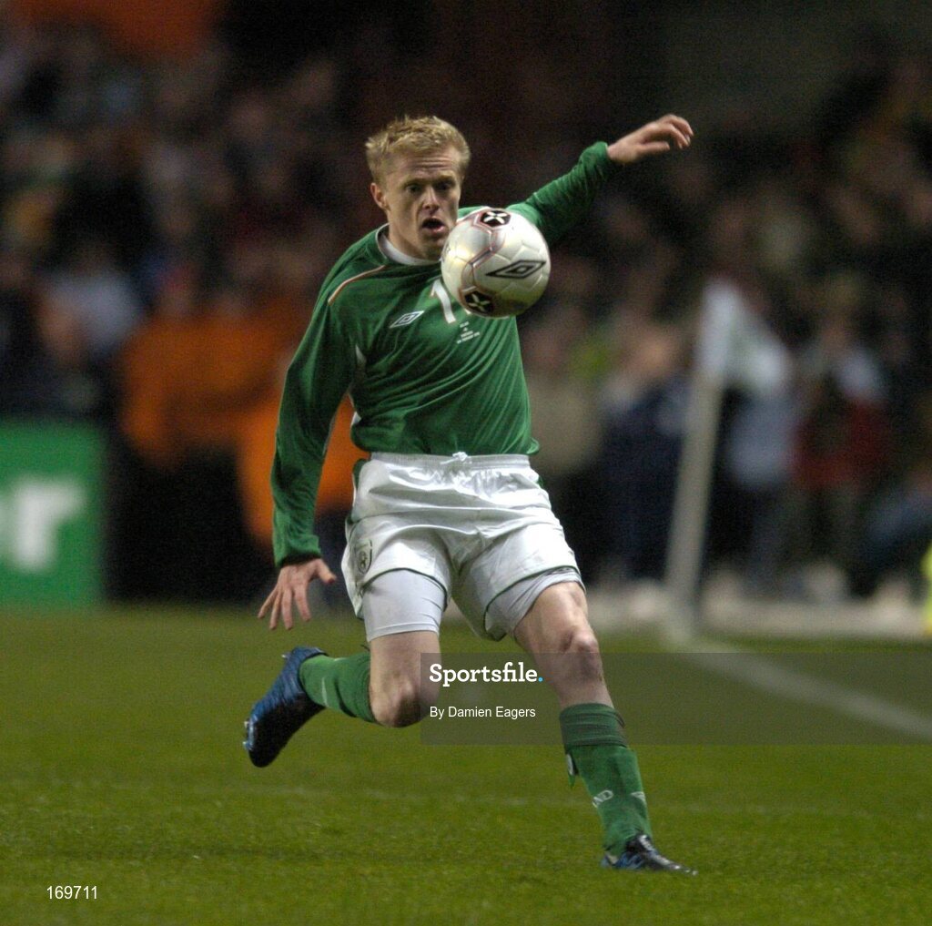 9 February 2005; Damien Duff, Republic of Ireland. International Friendly, Republic of Ireland v Portugal, Lansdowne Road, Dublin. Picture credit; Damien Eagers / SPORTSFILE