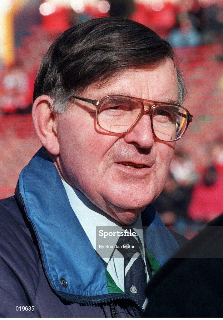 20 February 1999; Bill McLaren, Rugby Commentator. Five Nations Rugby International, Ireland v Wales, Wembley Stadium, London, England. Picture credit: Brendan Moran / SPORTSFILE