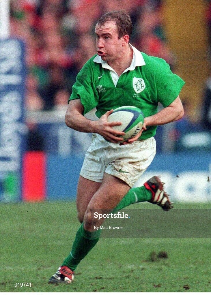 20 February 1999; Conor McGuinness, Ireland. Five Nations Rugby Championship, Ireland v Wales, Wembley Stadium, London, England. Picture credit: Matt Browne / SPORTSFILE