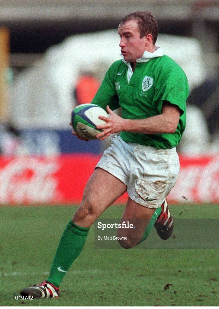 20 February 1999; Conor McGuinness, Ireland. Five Nations Rugby Championship, Ireland v Wales, Wembley Stadium, London, England. Picture credit: Matt Browne / SPORTSFILE