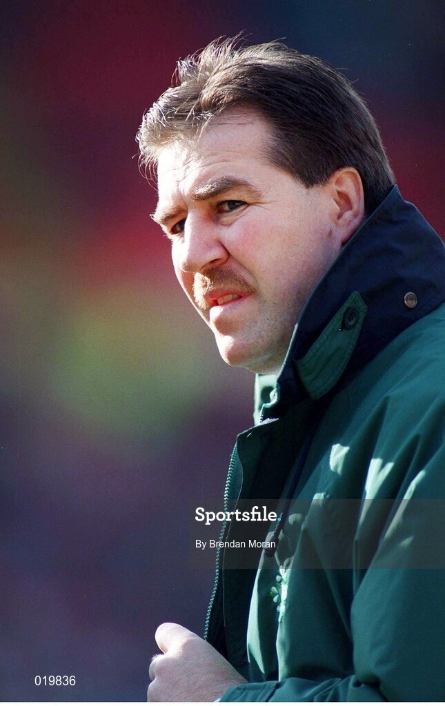 20 February 1999; Donal Lenihan, Ireland Rugby Manager. Five Nations Rugby Championship, Ireland v Wales, Wembley Stadium, London, England. Picture credit: Brendan Moran / SPORTSFILE