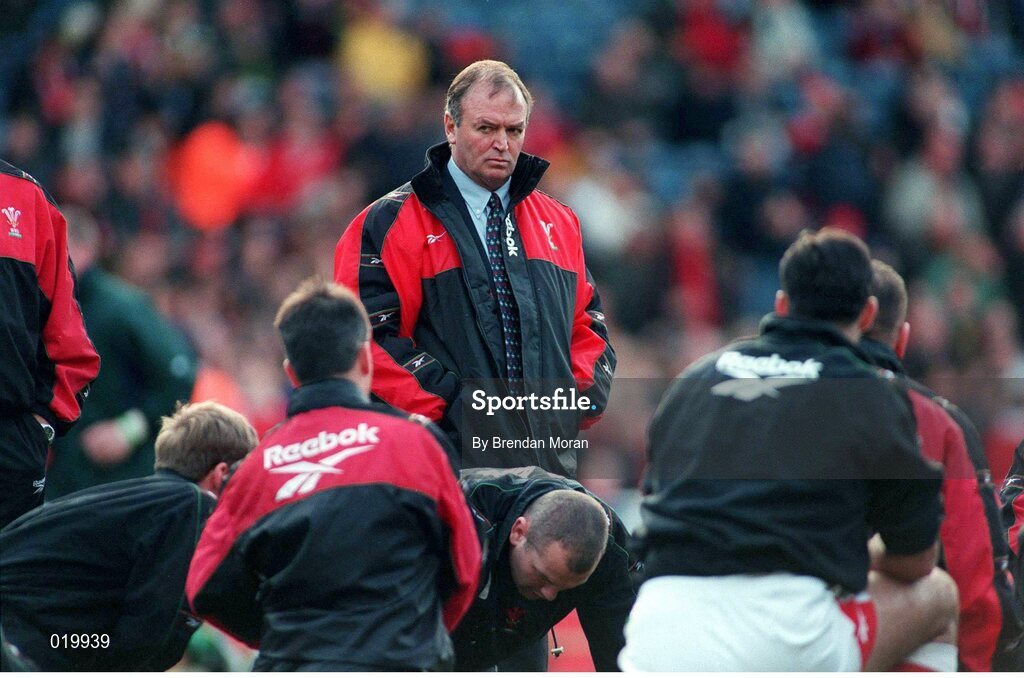 20 February 1999; Wales rugby coach Graham Henry. Five Nations Rugby Championship, Ireland v Wales, Wembley Stadium, London, England. Picture credit: Brendan Moran / SPORTSFILE