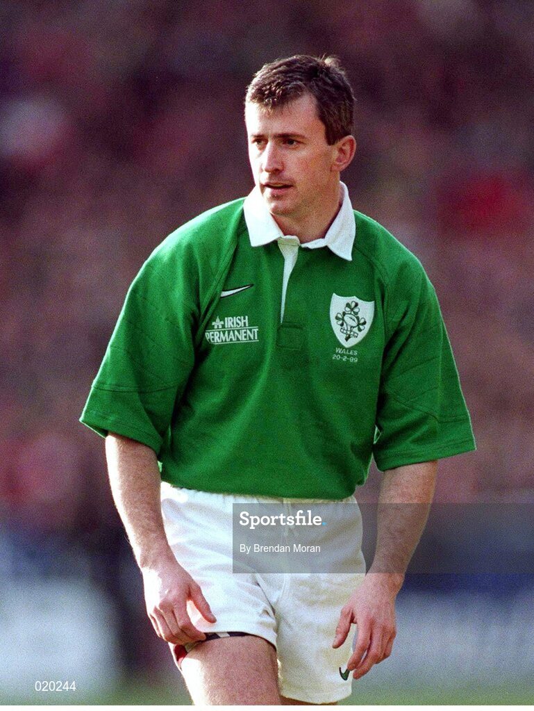 20 February 1999; Niall Woods, Ireland. Five Nations Rugby Championship, Ireland v Wales, Wembley Stadium, London, England. Picture credit: Brendan Moran / SPORTSFILE