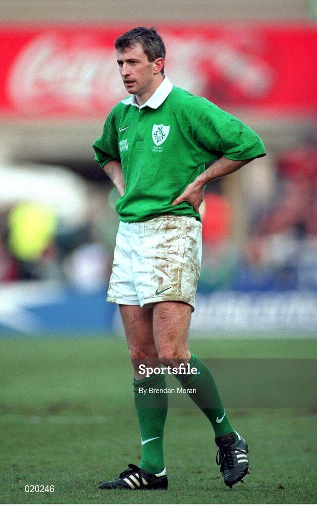 20 February 1999; Niall Woods, Ireland. Five Nations Rugby Championship, Ireland v Wales, Wembley Stadium, London, England. Picture credit: Brendan Moran / SPORTSFILE