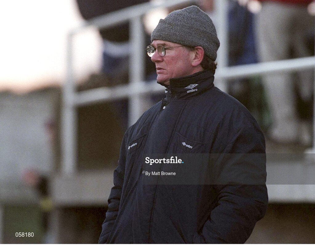 11 December 1999; Greystones rugby coach Ciaran Fitzgerald. AIB League Rugby Division 2, Greystones RFC v Old Crescent, Dr Hickey Park, Greystones, Co,Wicklow. Picture credit: Matt Browne / SPORTSFILE