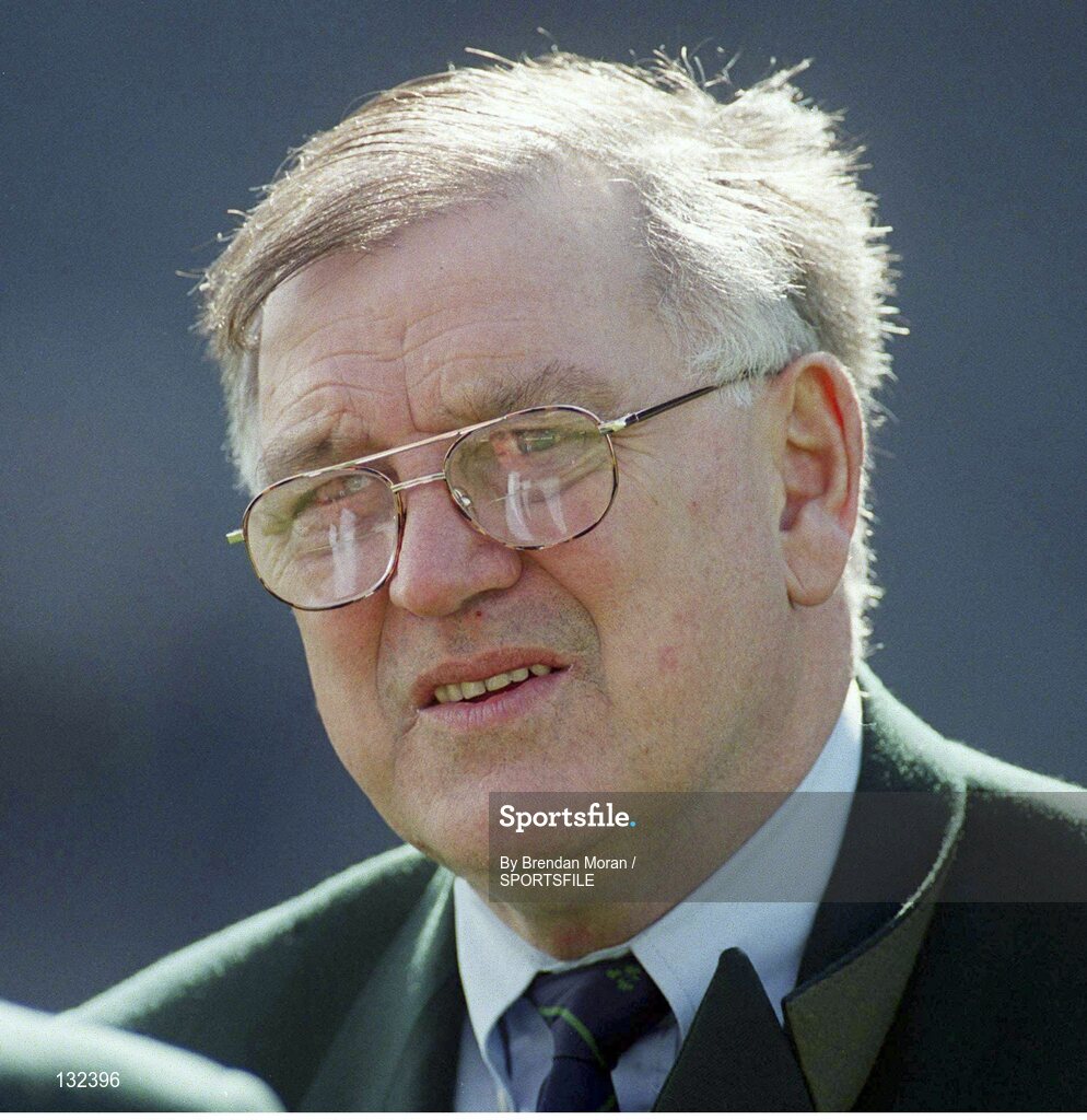10 April 1999; President of the Irish Rugby Football Union, Noel Murphy. International rugby friendly, Ireland v Italy, Lansdowne Road, Dublin. Picture credit: Brendan Moran / SPORTSFILE