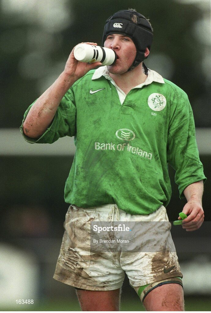 5 March 1999; Paul Neville, Ireland U21. Bank of Ireland U21 Rugby International, Ireland U21 v England U21, Templeville Road, Dublin. Picture credit: Brendan Moran / SPORTSFILE