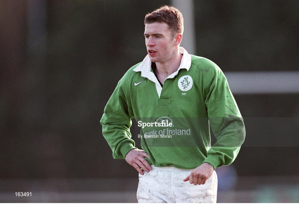 5 March 1999; Geordan Murphy, Ireland U21. Bank of Ireland U21 Rugby International, Ireland U21 v England U21, Templeville Road, Dublin. Picture credit: Brendan Moran / SPORTSFILE