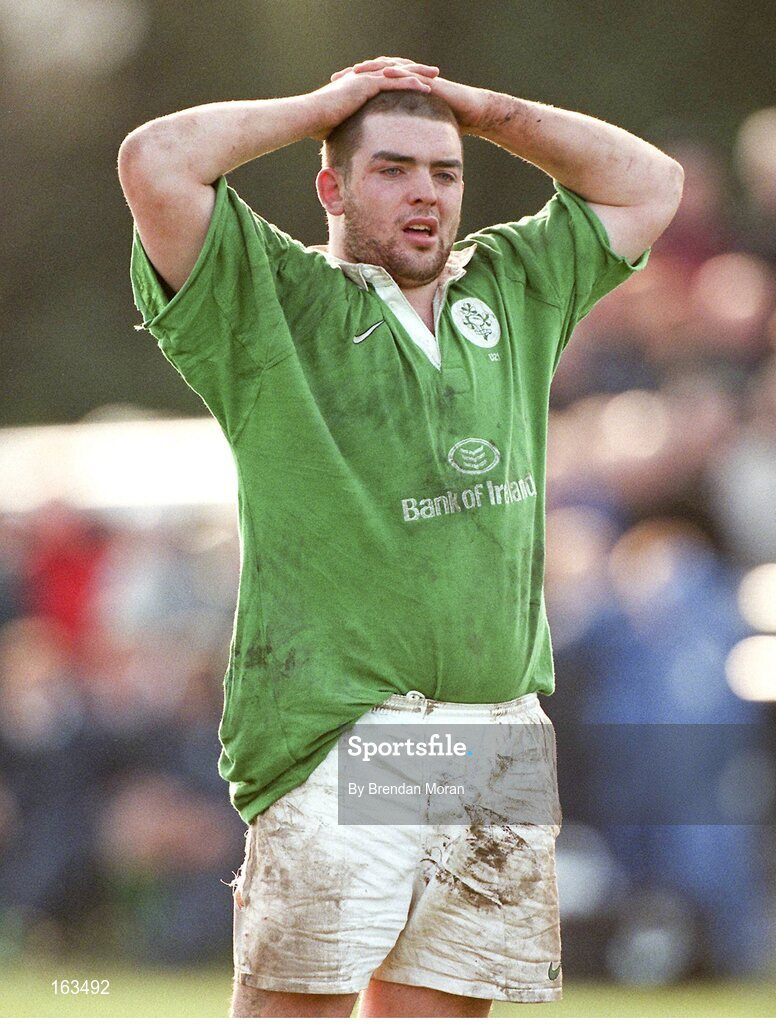 5 March 1999; John Campbell, Ireland U21. Bank of Ireland U21 Rugby International, Ireland U21 v England U21, Templeville Road, Dublin. Picture credit: Brendan Moran / SPORTSFILE