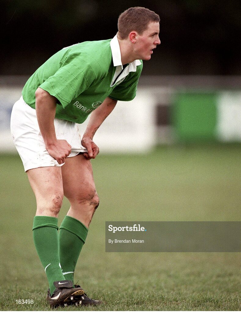 5 March 1999; David Quinlan, Ireland U21. Bank of Ireland U21 Rugby International, Ireland U21 v England U21, Templeville Road, Dublin. Picture credit: Brendan Moran / SPORTSFILE