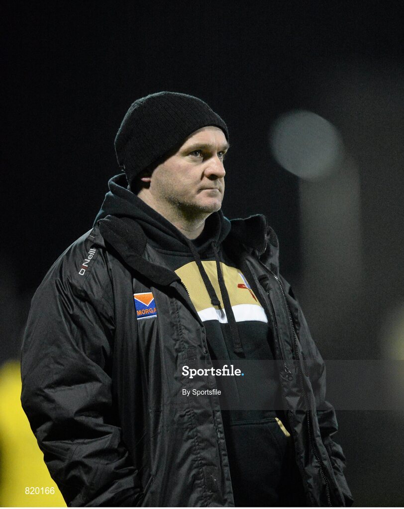4 January 2014; Louth manager Aidan O'Rourke. Bord na Mona O'Byrne Cup, Group D, Round 1, Louth v DCU, Páirc Séamus Mhic hEochaidh, Haggardstown, Co Louth. Photo by Sportsfile