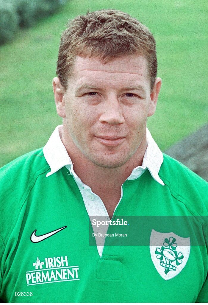 20 July 1999; Paul Wallace, Ireland. Ireland Rugby Squad head shots. Picture credit: Brendan Moran / SPORTSFILE