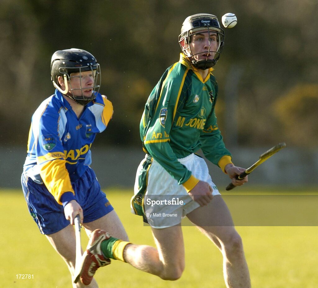 5 March 2005; David Kirby, Meath, in action against Ciaran Doyle, Wicklow. Allianz National Hurling League, Division 2B, Wicklow v Meath, Pearse Park, Arklow, Co. Wicklow. Picture credit; Matt Browne / SPORTSFILE
