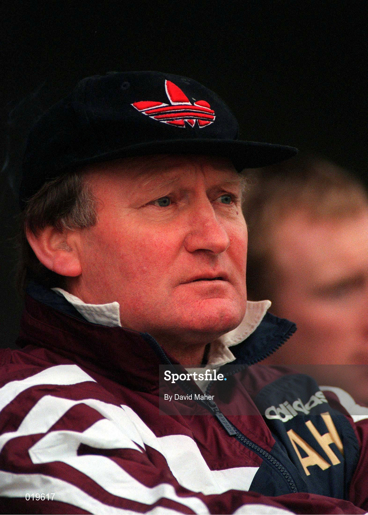 12 January 1997; Kilkenny City manager Alfie Hale during the FAI Cup First Round match between Kilkenny City and Bohemians at Buckley Park in Kilkenny. Photo by David Maher/Sportsfile