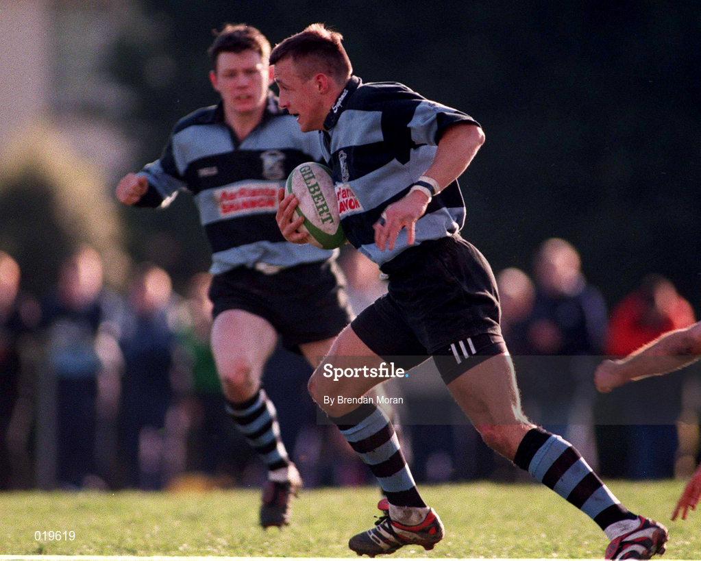 13 February 1999; Andrew Thompson of Shannon RFC during the AIB All-Ireland League Division 1 match between St Mary's College and Shannon RFC at Templeville Road in Dublin. Photo by Brendan Moran/Sportsfile