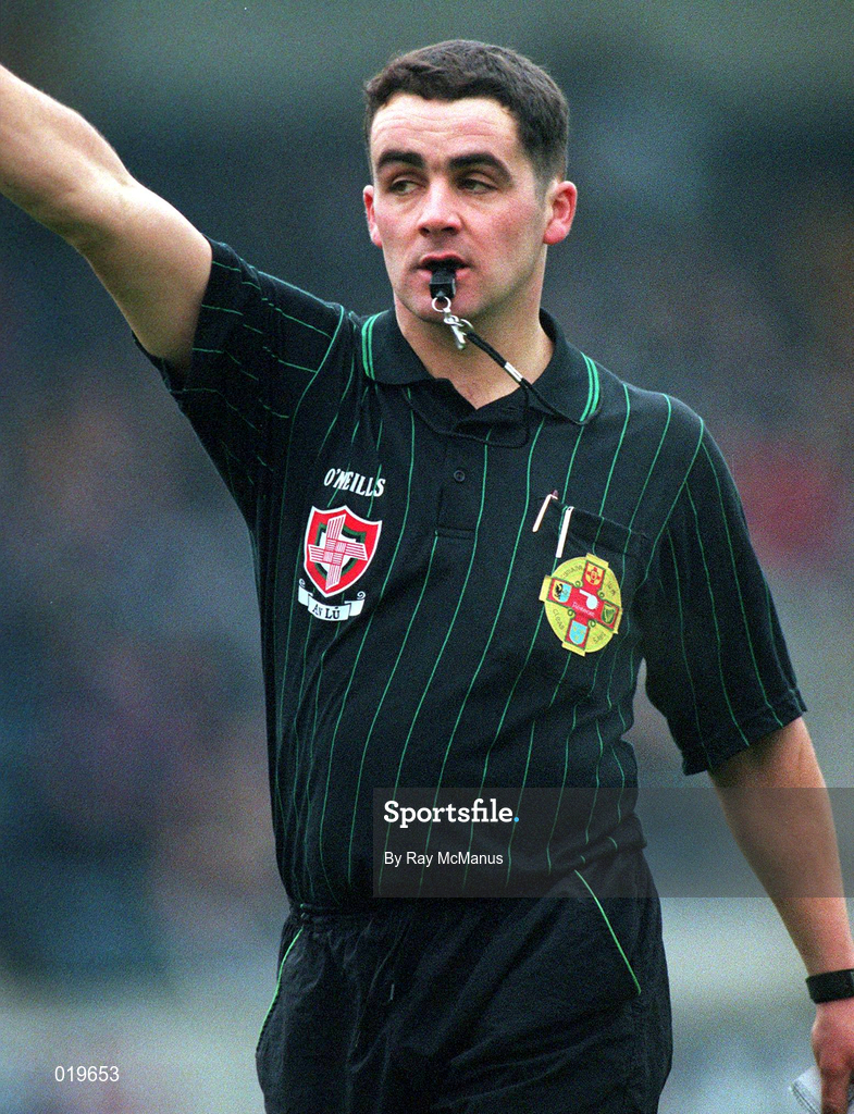 30 January 1999; Referee Bob Dennehy during the O'Byrne Cup Semi-Final match between Dublin and Westmeath at Parnell Park in Dublin. Photo by Ray McManus/Sportsfile