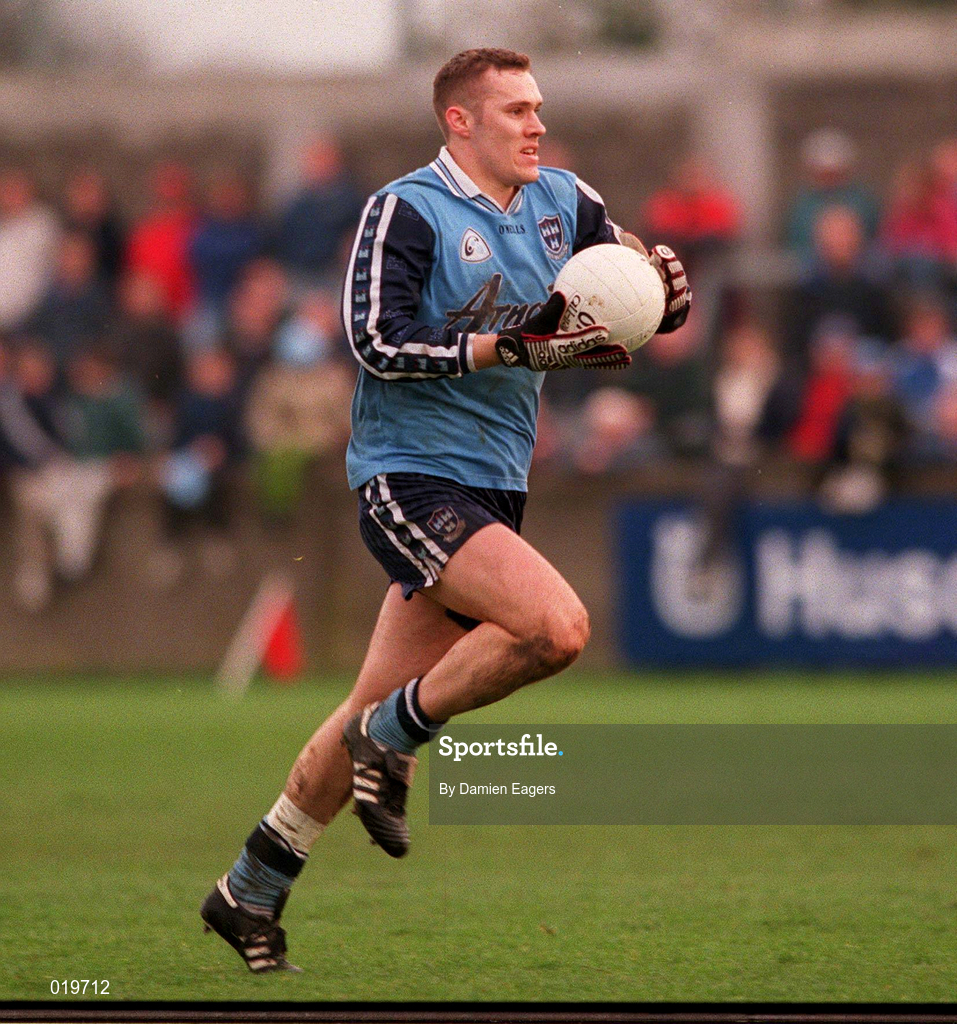 14 February 1999; Ciaran Whelan of Dublin during the Church & General National Football League Division 1 match between Dublin and Leitrim at Parnell Park in Dublin. Photo by Damien Eagers/Sportsfile