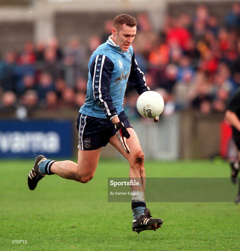 14 February 1999; Ciaran Whelan of Dublin during the Church & General National Football League Division 1 match between Dublin and Leitrim at Parnell Park in Dublin. Photo by Damien Eagers/Sportsfile