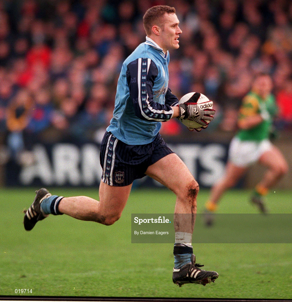 14 February 1999; Ciaran Whelan of Dublin during the Church & General National Football League Division 1 match between Dublin and Leitrim at Parnell Park in Dublin. Photo by Damien Eagers/Sportsfile