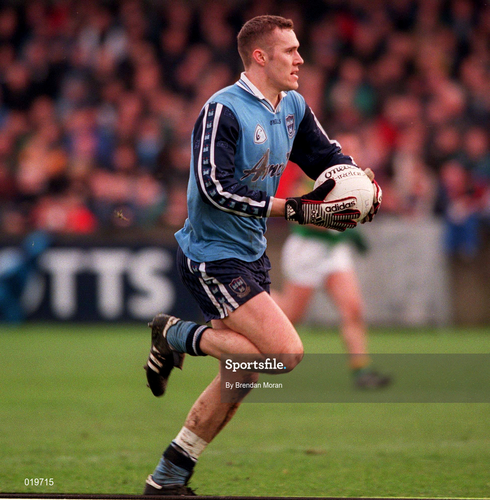 14 February 1999; Ciaran Whelan of Dublin during the Church & General National Football League Division 1 match between Dublin and Leitrim at Parnell Park in Dublin. Photo by Damien Eagers/Sportsfile