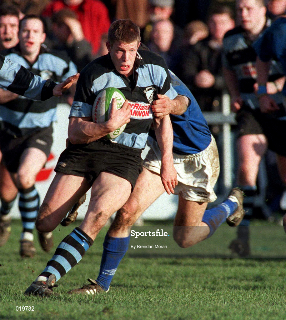 13 February 1999; Colm McMahon of Shannon RFC during the AIB All-Ireland League Division 1 match between St Mary's College and Shannon RFC at Templeville Road in Dublin. Photo by Brendan Moran/Sportsfile