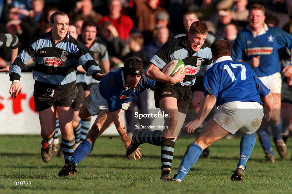 13 February 1999; Colm McMahon of Shannon RFC during the AIB All-Ireland League Division 1 match between St Mary's College and Shannon RFC at Templeville Road in Dublin. Photo by Brendan Moran/Sportsfile