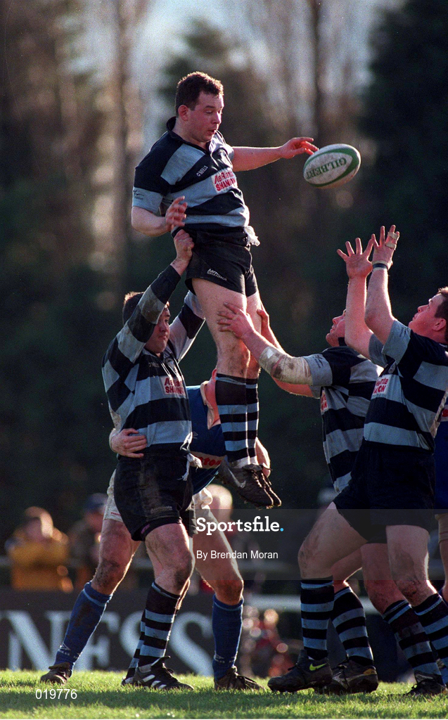 13 February 1999; Darragh Kirby of Shannon RFC during the AIB All-Ireland League Division 1 match between St Mary's College and Shannon RFC at Templeville Road in Dublin. Photo by Brendan Moran/Sportsfile