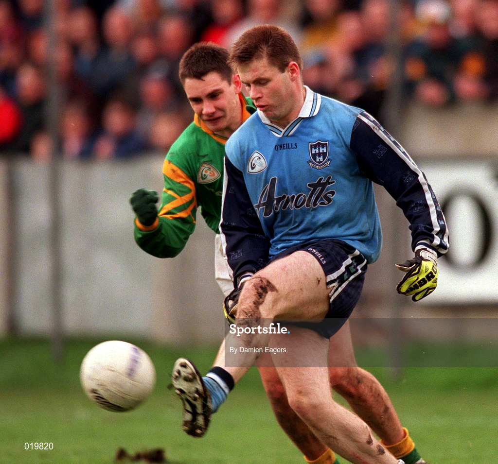 14 February 1999; Dessie Farrell of Dublin during the Church & General National Football League Division 1 match between Dublin and Leitrim at Parnell Park in Dublin. Photo by Damien Eagers/Sportsfile