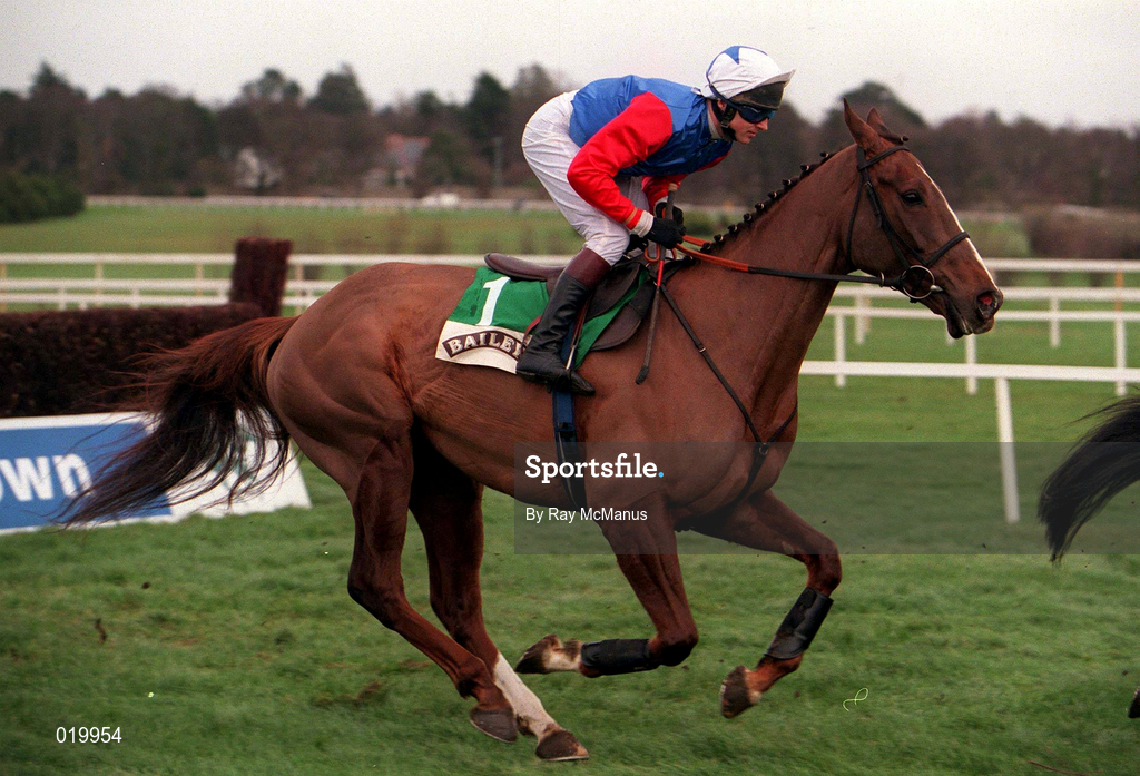 24 January 1999; His Song, with Shay Barry up, on their way to winning the Baileys Arkle Perpetual Challenge Cup at Leopardstown Racecourse in Dublin. Photo by Ray McManus/Sportsfile