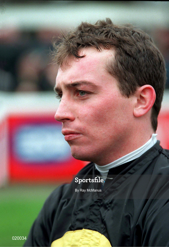 24 January 1999; Jockey Jason Titley at Leopardstown Racecourse in Dublin. Photo by Ray McManus/Sportsfile