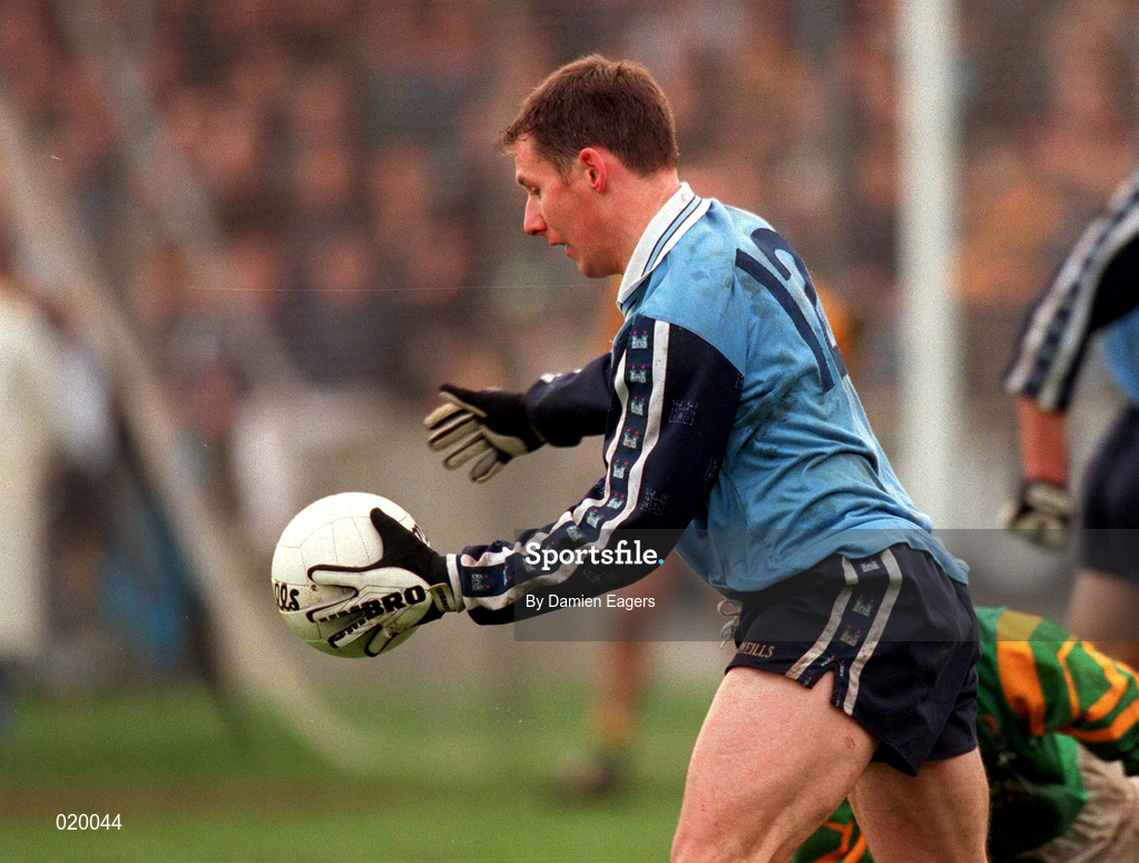 14 February 1999; Jim Gavin of Dublin during the Church & General National Football League Division 1 match between Dublin and Leitrim at Parnell Park in Dublin. Photo by Damien Eagers/Sportsfile