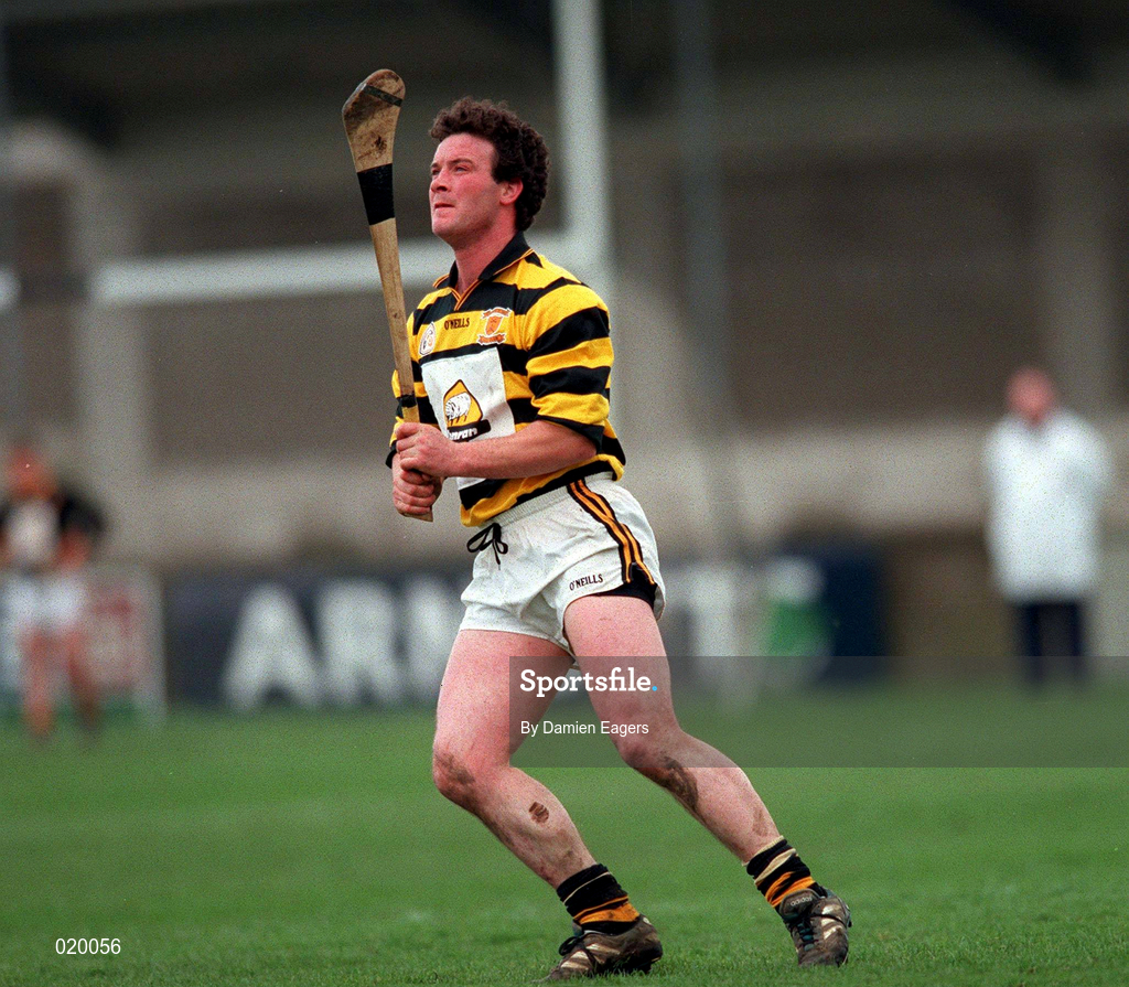 28 February 1999; Joe Mooney of Rathnure during the AIB All-Ireland Senior Club Hurling Championship Semi-Final match between Rathnure and Ballygalget at Parnell Park in Dublin. Photo by Damien Eagers/Sportsfile