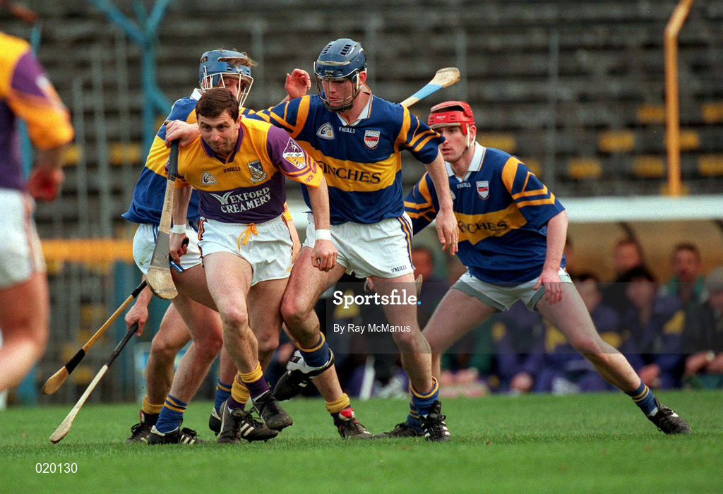 21 March 1999; Larry O'Gorman of Wexford during the Church and General National Hurling League Division 1B match between Tipperary and Wexford at Semple Stadium in Thurles, Tipperary. Photo by Ray McManus/Sportsfile