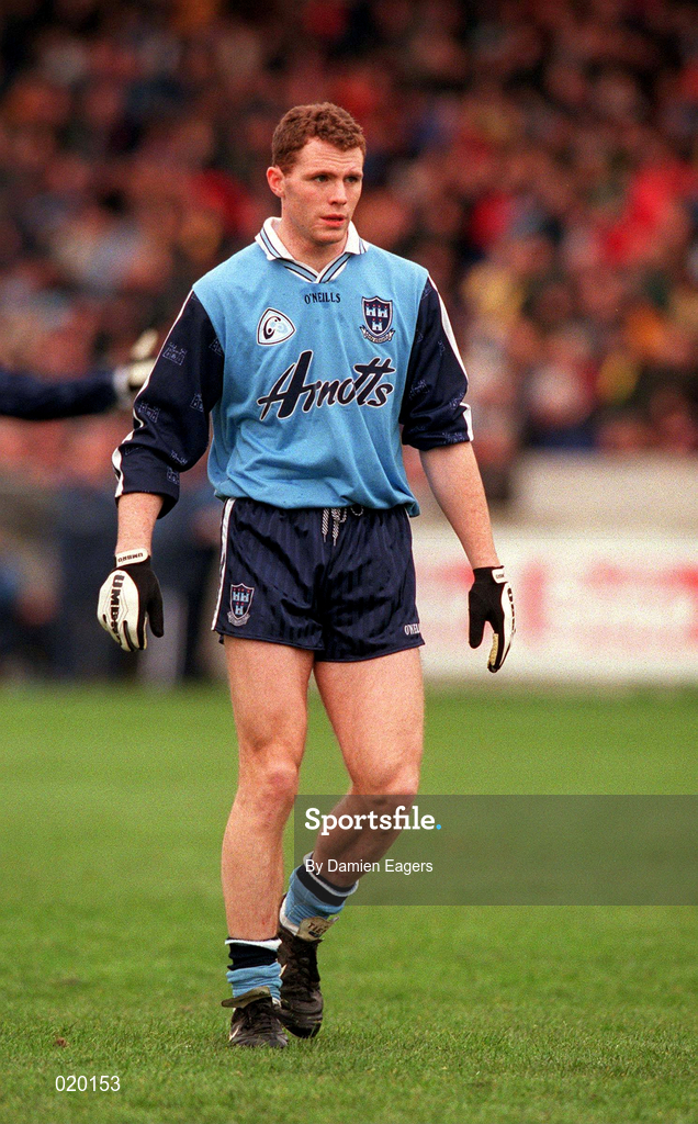 14 February 1999; Liam Walsh of Dublin during the Church & General National Football League Division 1 match between Dublin and Leitrim at Parnell Park in Dublin. Photo by Damien Eagers/Sportsfile