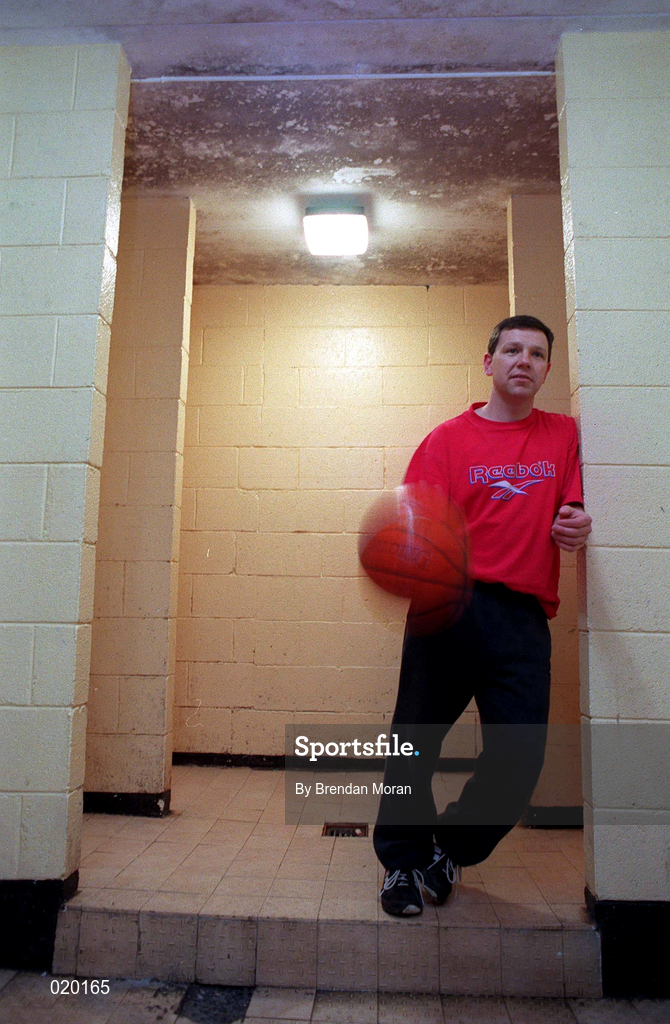 21 January 1999; Mark Keenan at the St. Vincent's Basketball Club in Glasnevin, Dublin. Photo by Brendan Moran/Sportsfile