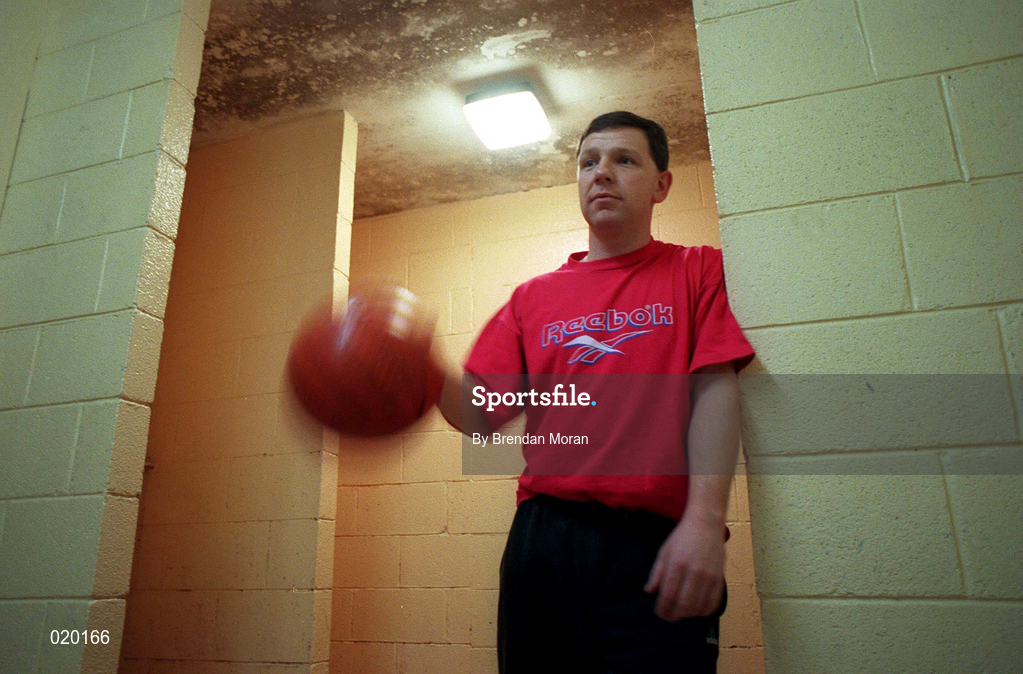 21 January 1999; Mark Keenan at the St. Vincent's Basketball Club in Glasnevin, Dublin. Photo by Brendan Moran/Sportsfile *** Local Caption *** 21 January 1999; x at the St. Vincent's Basketball Club in Glasnevin, Dublin. Photo by Brendan Moran/Sportsfile