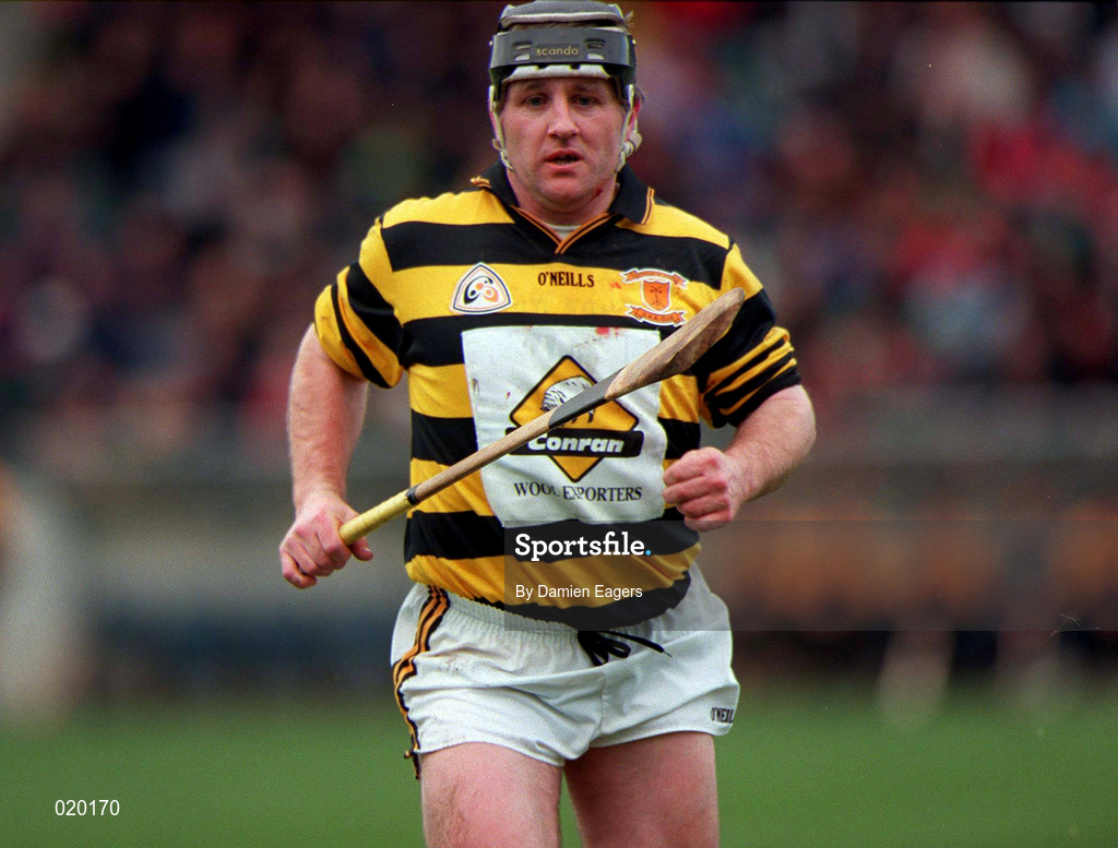 28 February 1999; Mark Morrissey of Rathnure during the AIB All-Ireland Senior Club Hurling Championship Semi-Final match between Rathnure and Ballygalget at Parnell Park in Dublin. Photo by Damien Eagers/Sportsfile
