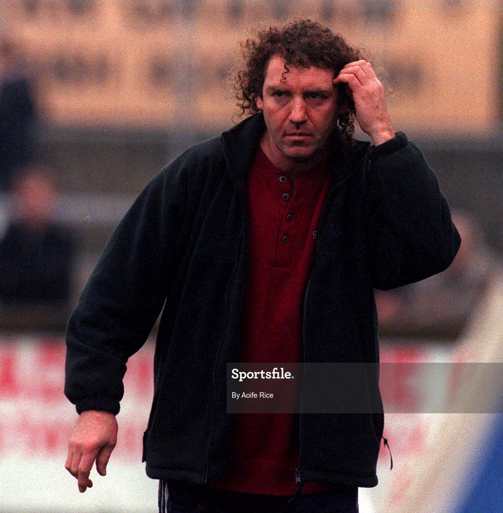 31 January 1999; Éire Og manager Pat Critchley during the AIB Leinster Club Football Championship Final 2nd Replay match between Éire Og and Kilmacud Crokes at St. Conleth's Park, Newbridge, Kildare. Photo by Aoife Rice/Sportsfile