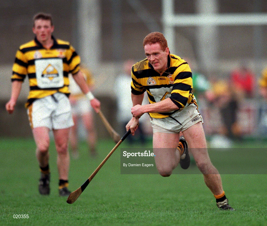 28 February 1999; Rod Guiney of Rathnure during the AIB All-Ireland Senior Club Hurling Championship Semi-Final match between Rathnure and Ballygalget at Parnell Park in Dublin. Photo by Damien Eagers/Sportsfile