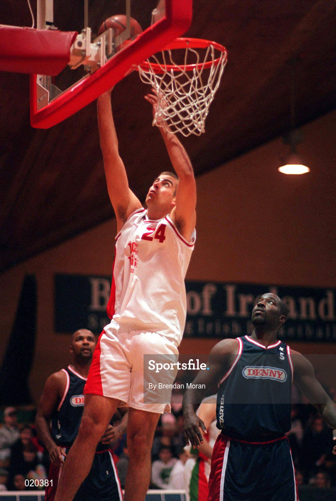 14 November 1998;  Ryan Howse of Star of the Sea during the ESB Superleague Basketball match against Denny Notre Dame at the National Basketball Arena in Dublin. Photo by Brendan Moran/Sportsfile